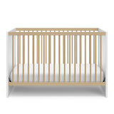 Calabasas white with driftwood crib front view
