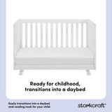 Beckett white crib daybed conversion callout