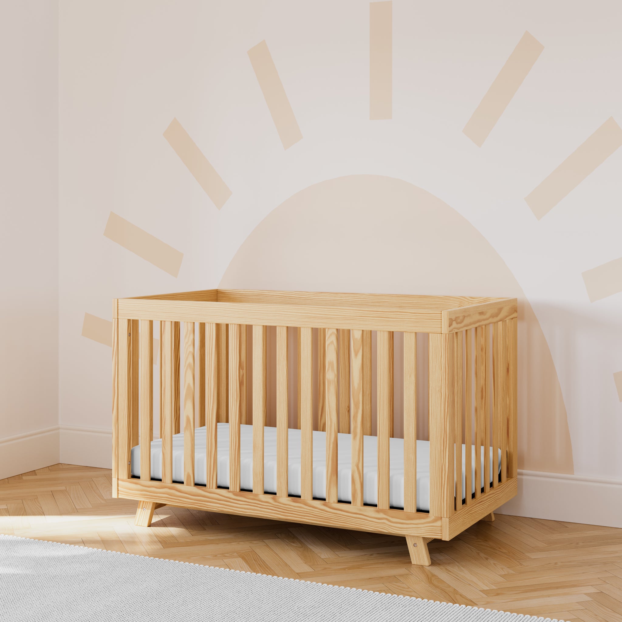 Natural crib in nursery