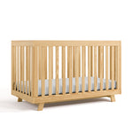 Beckett natural crib angle view