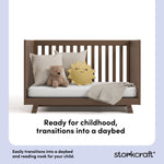 Beckett hazelnut crib daybed conversion callout