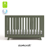 Beckett olive crib with GGG and PTPA logo on top left