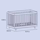 Beckett crib drawing with dimensions
