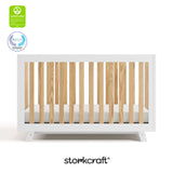 Beckett white with natural crib with GGG and PTPA logo on top left