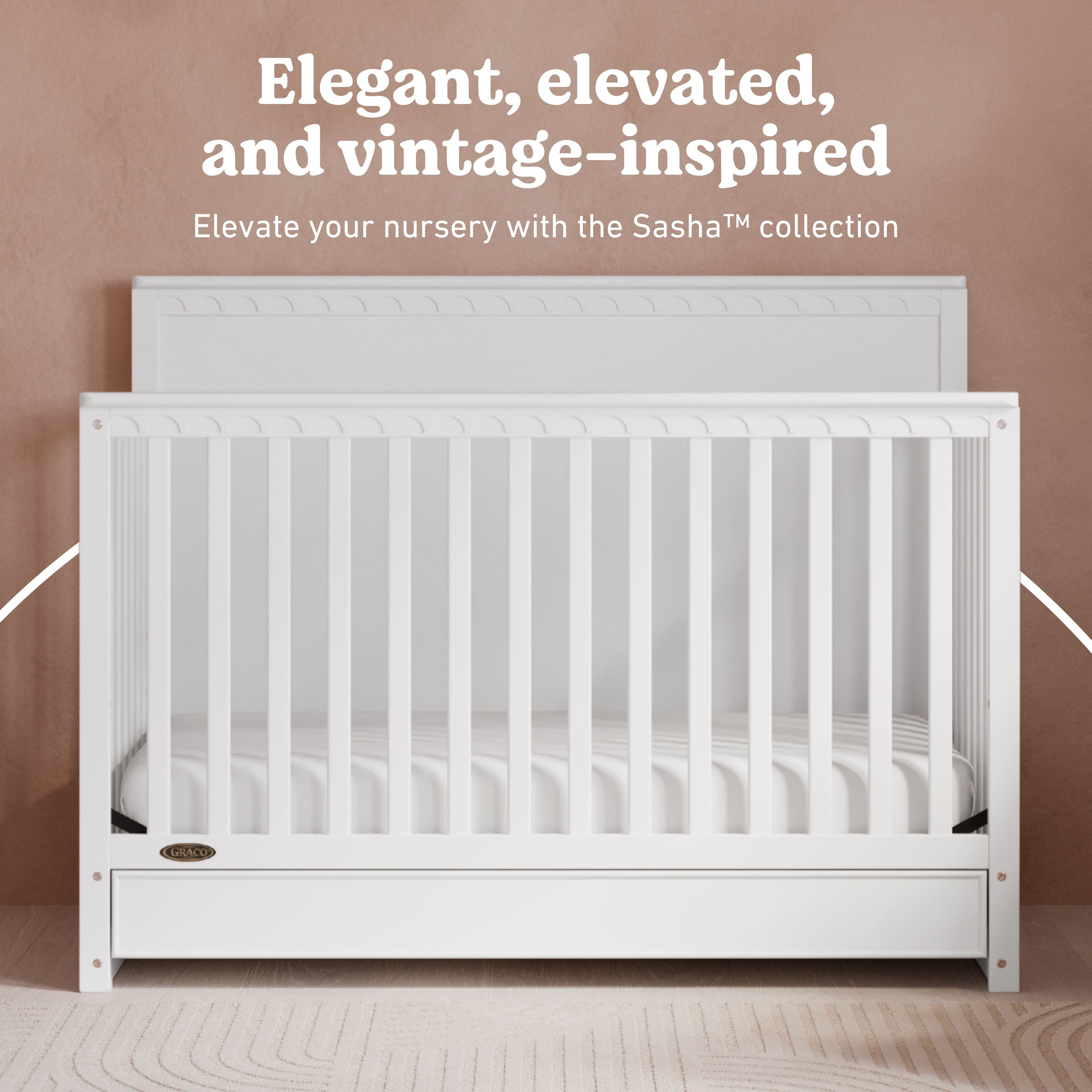 Graco Sasha Convertible Crib with Drawer Lifestyle image