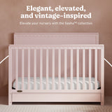 Graco Sasha Convertible Crib with Drawer in Blush Lifestyle image