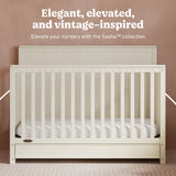 Graco Sasha Convertible Crib with Drawer in Frosted Oat Lifestyle image