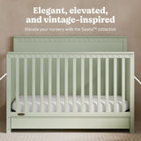 Graco Sasha Convertible Crib with Drawer in Sage Lifestyle image