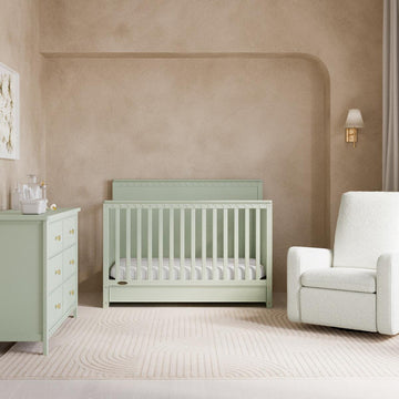 green crib and dresser Charlie 4-in-1 Convertible Crib DaVinci Color: Forest Green