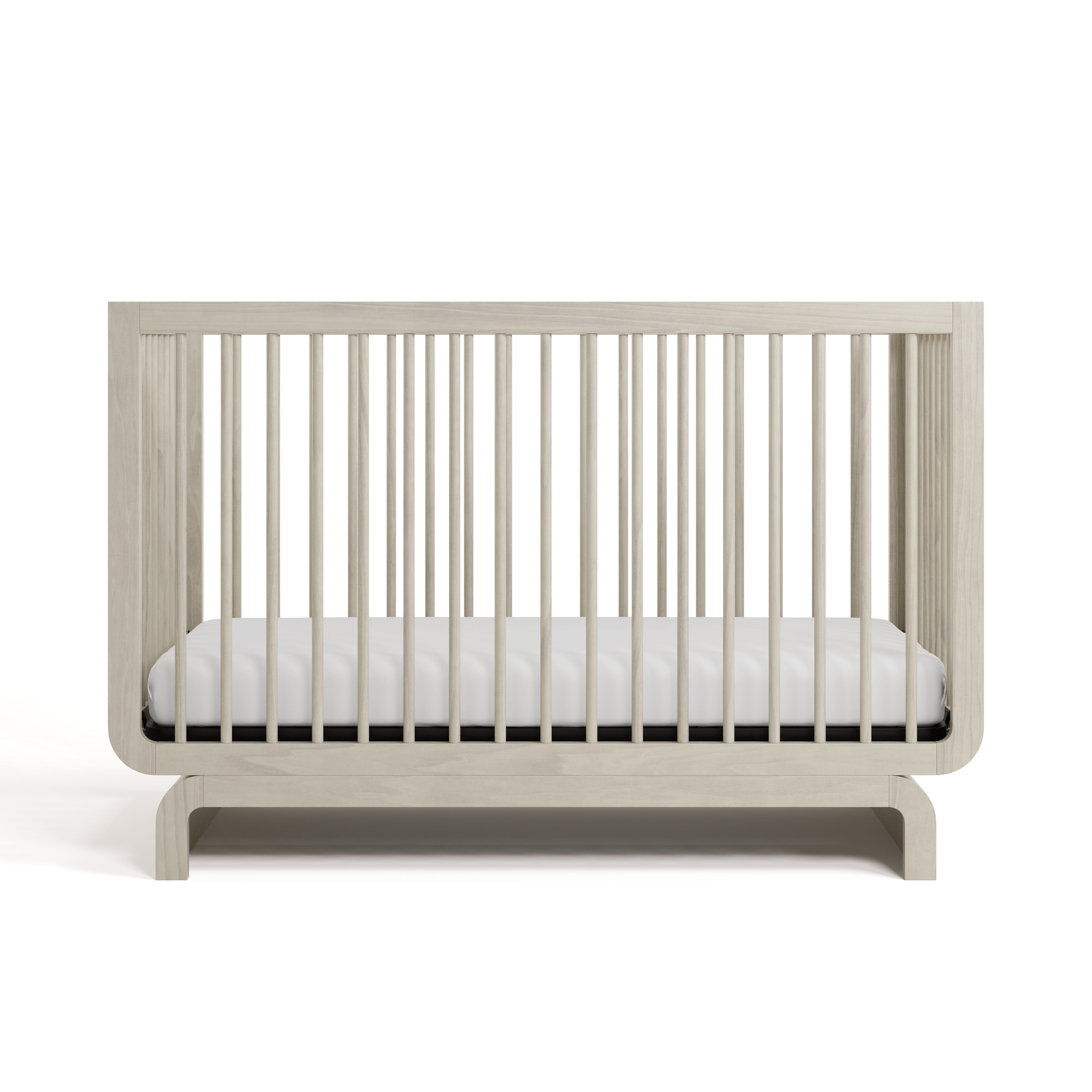 Storkcraft Santorini Convertible Crib in London Fog front facing  image