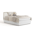 Storkcraft Santorini Convertible Crib in London Fog full bed image