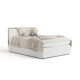 Storkcraft Santorini Convertible Crib in London Fog full bed image