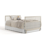 Storkcraft Santorini Convertible Crib in London Fog full bed image