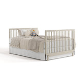 Storkcraft Santorini Convertible Crib in London Fog full bed image