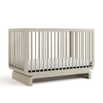 Storkcraft Santorini Convertible Crib in London Fog angled image
