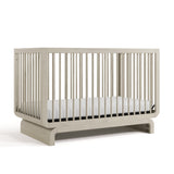 Storkcraft Santorini Convertible Crib in London Fog angled image