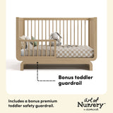 Santorini driftwood crib toddler guardrail callout