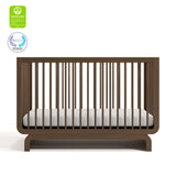 Santorini hazelnut crib with GGG and PTPA logos on top left