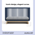 Santorini midnight blue with driftwood crib style callout