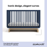 Santorini midnight blue with driftwood crib style callout