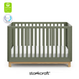 santos olive with natural crib certifications callout