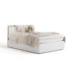 Storkcraft Casablanca 5-in-1 Convertible Crib in London Fog full bed image