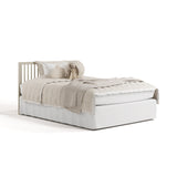 Storkcraft Casablanca 5-in-1 Convertible Crib in London Fog full bed image