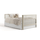 Storkcraft Casablanca 5-in-1 Convertible Crib in London Fog full bed image