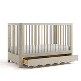 Storkcraft Casablanca 5-in-1 Convertible Crib in London Fog angled
image