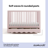 Casablanca blush crib with drawer style callout