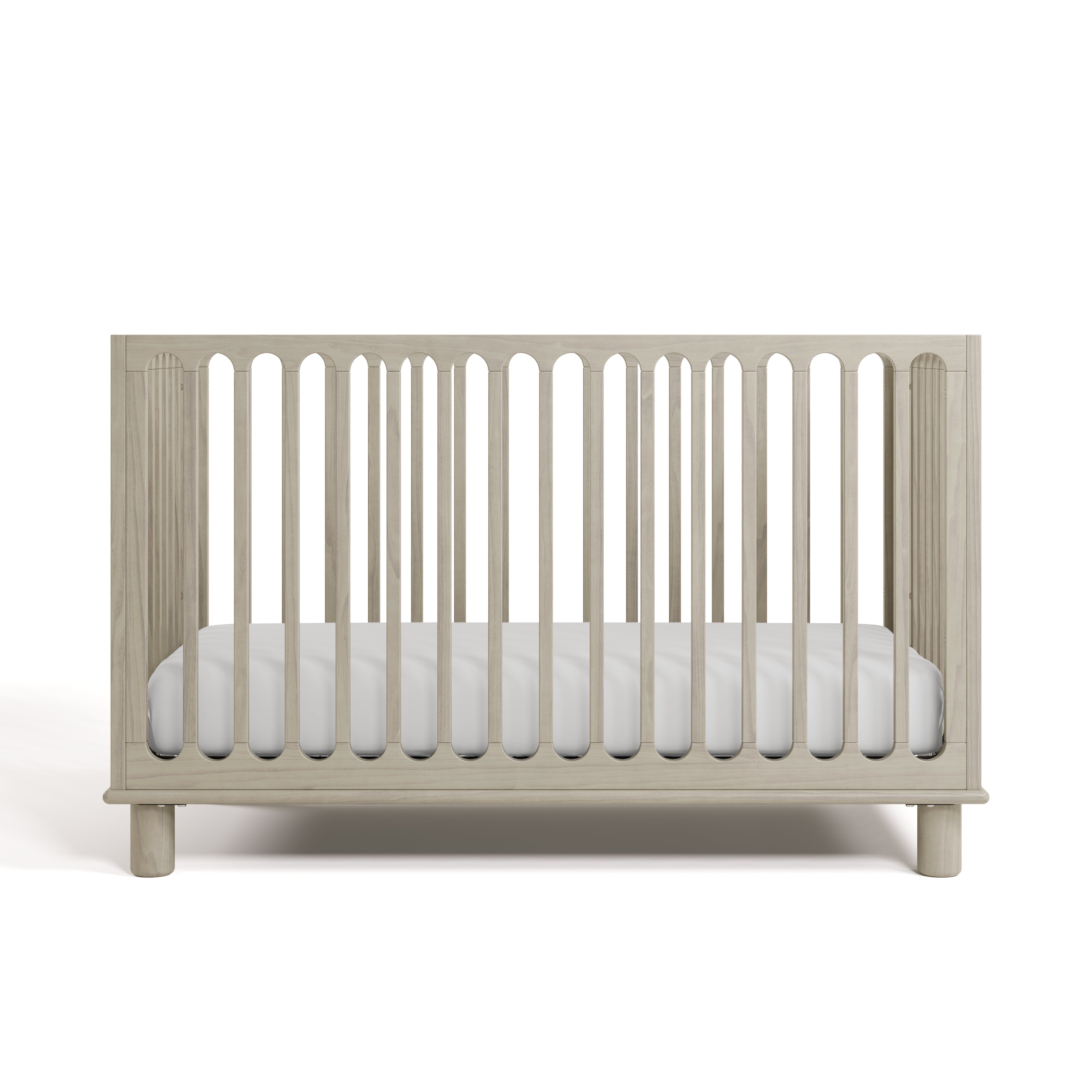 Storkcraft Sicily 3-in-1 Convertible Crib in London Fog Front Facing Image