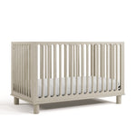 Storkcraft Sicily 3-in-1 Convertible Crib in London Fog angled image