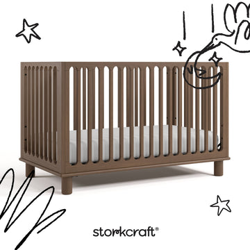 Storkcraft® Sicily Deluxe 3-in-1 Convertible Crib with Bonus Toddler Guardrail