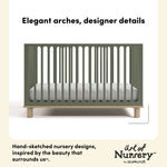Sicily olive with driftwood crib style callout