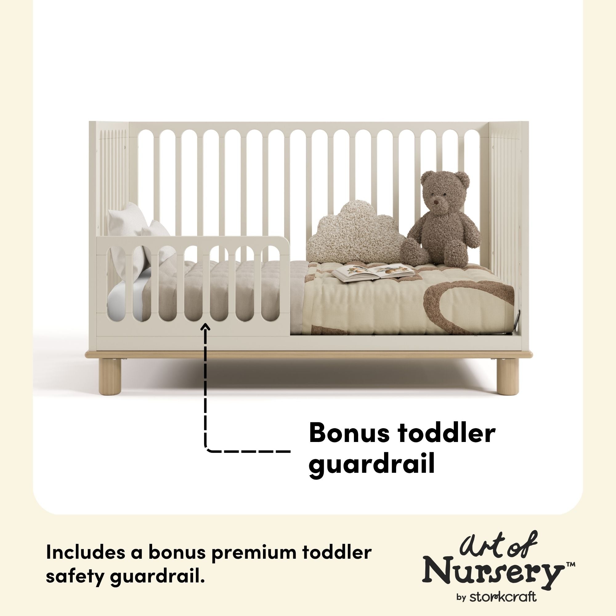 Sicily frosted oat with driftwood crib bonus guardrail callout