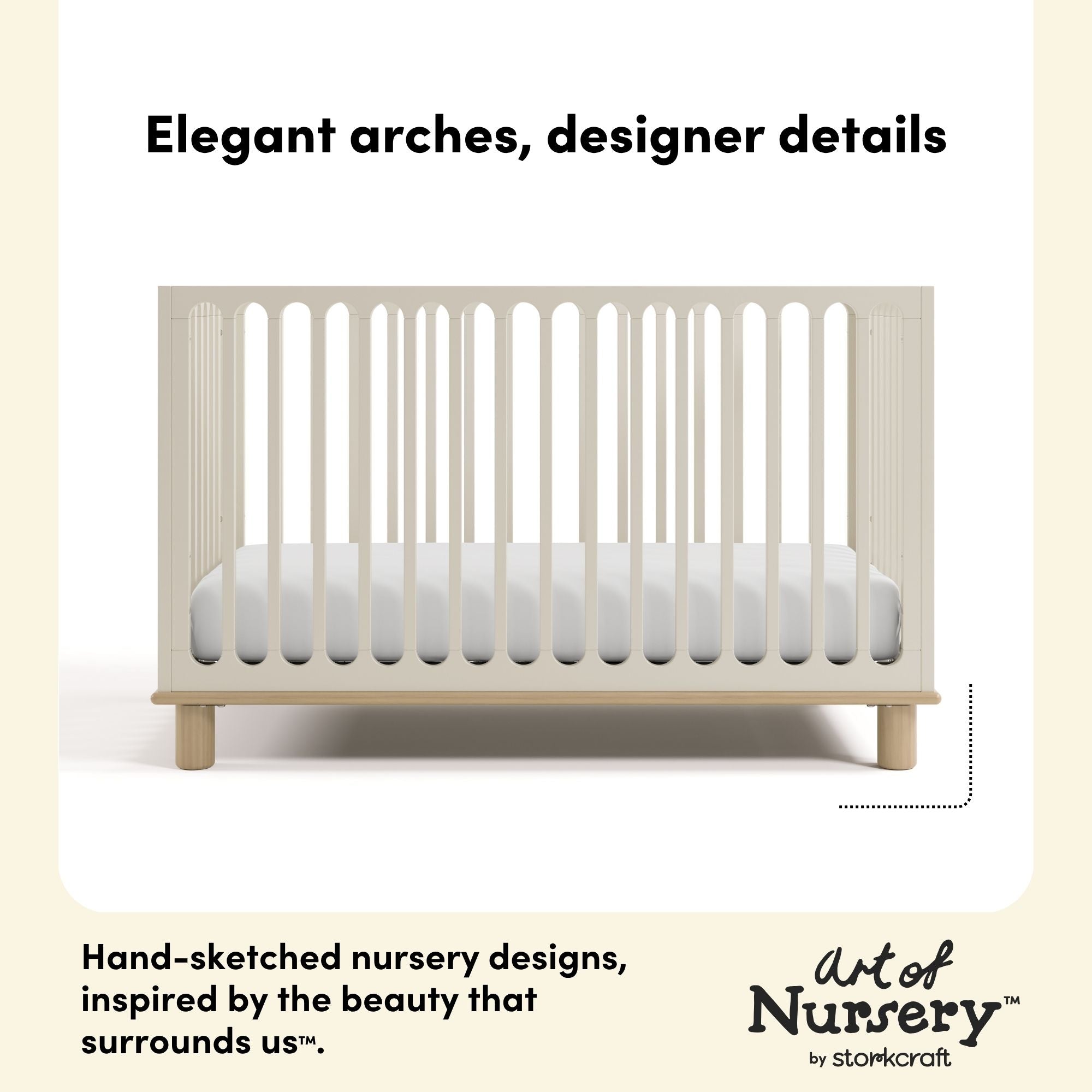 Sicily frosted oat with driftwood crib style callout