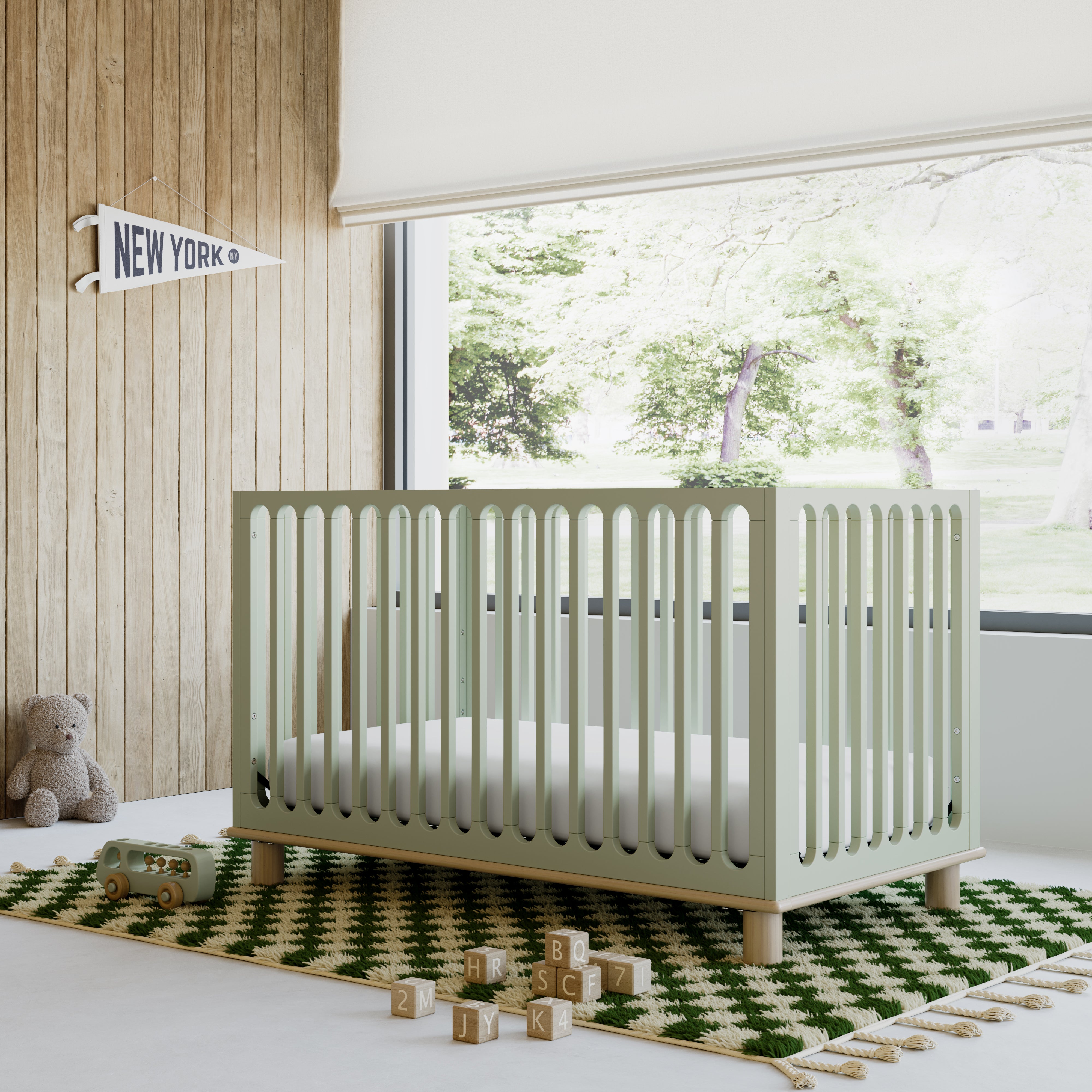 Sicily sage with driftwood crib in a nursery