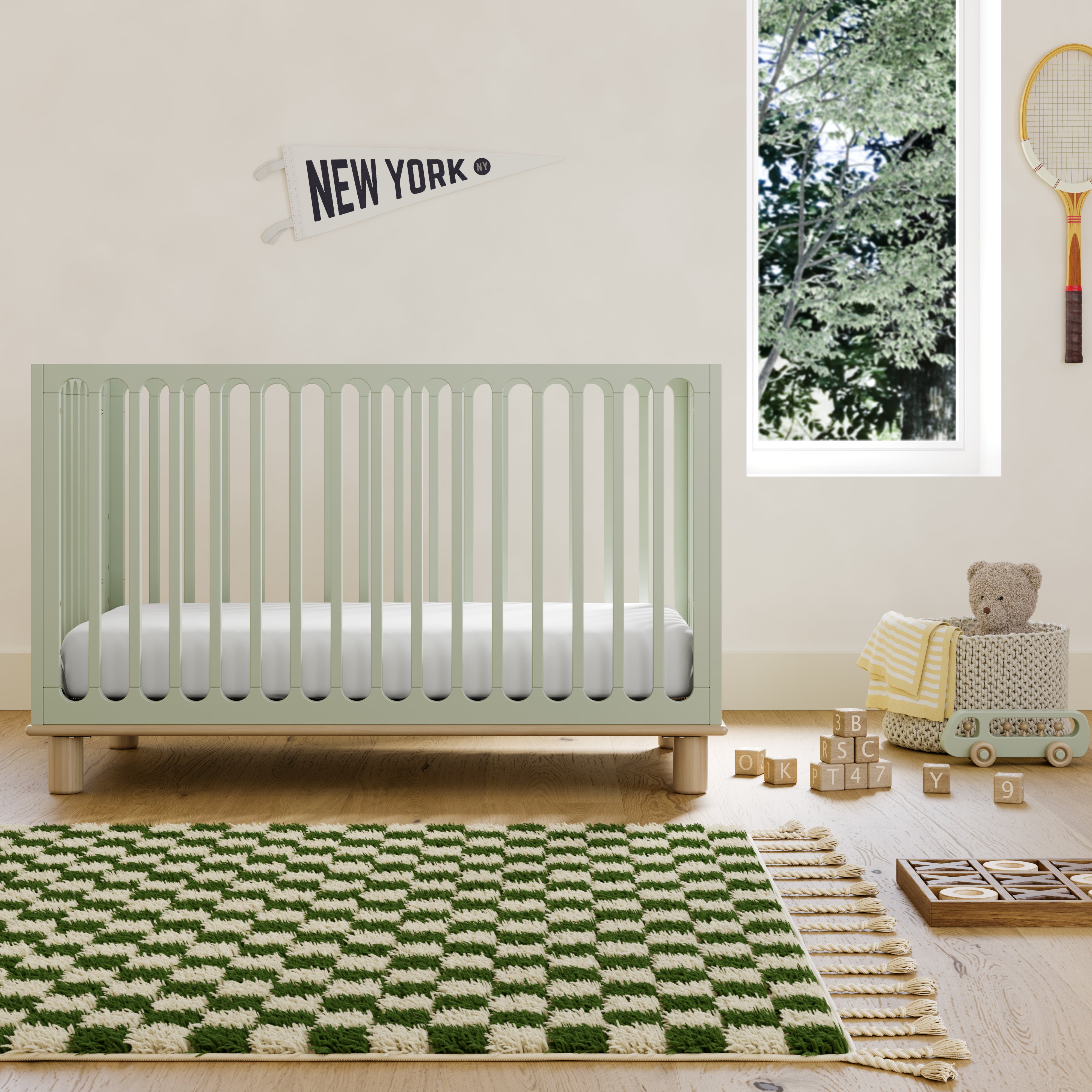 Sicily sage with driftwood crib in a nursery