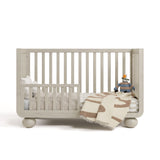 Storkcraft Amalfi Crib in Frosted Oat Toddler Bed stage