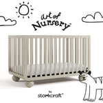 Storkcraft Amalfi Crib in Frosted Oat Callout image