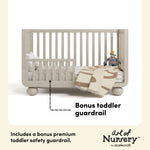 Storkcraft Amalfi Crib in Frosted Oat Callout image