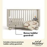 Storkcraft Amalfi Crib in Frosted Oat Callout image