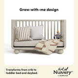 Storkcraft Amalfi Crib in Frosted Oat Callout image