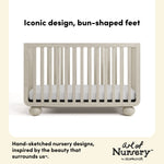 Storkcraft Amalfi Crib in Frosted Oat Callout image