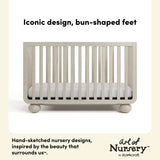 Storkcraft Amalfi Crib in Frosted Oat Callout image
