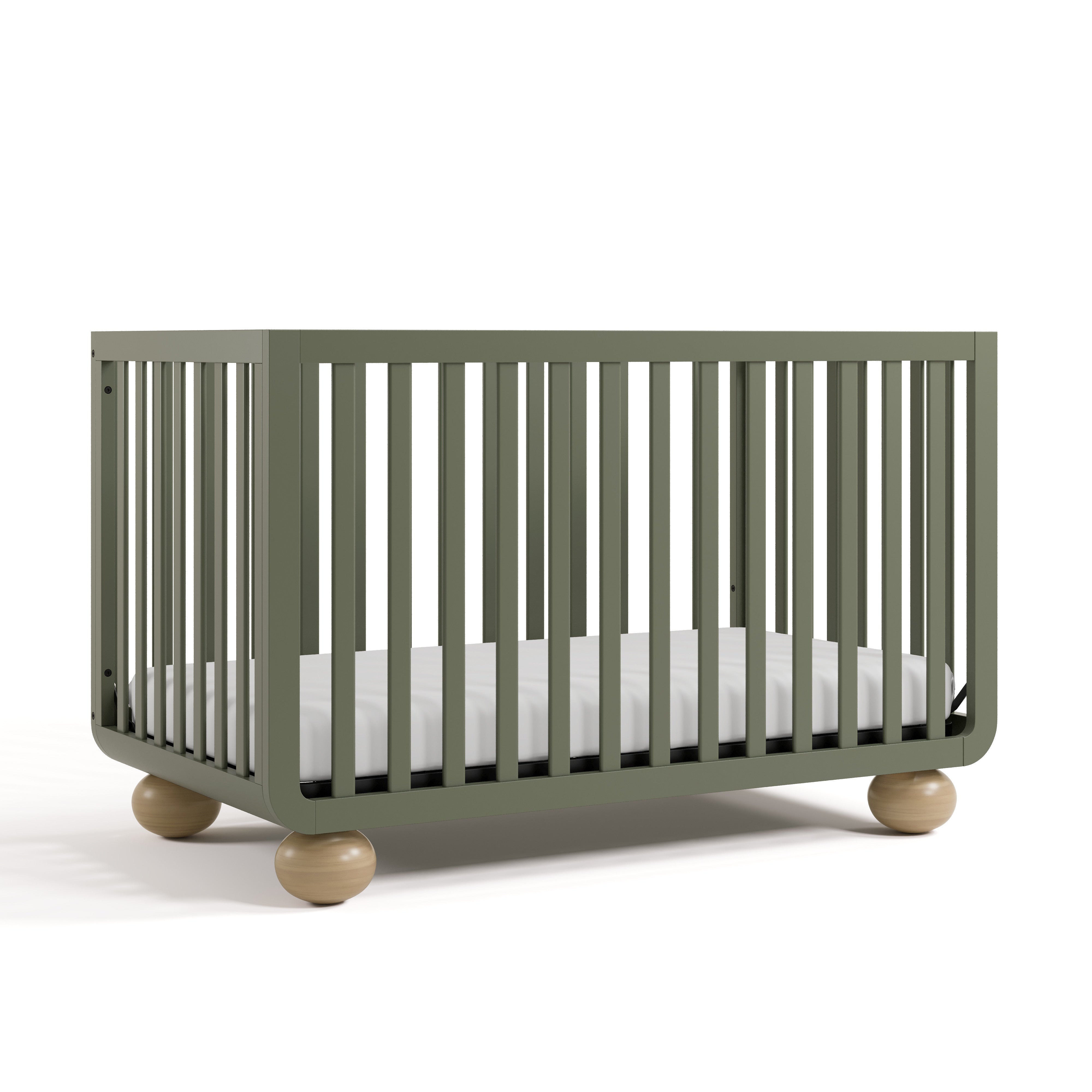 Angle view of Amalfi olive with driftwood crib