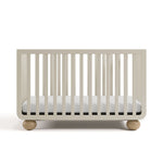 Front view of Amalfi frosted oat with driftwood crib
