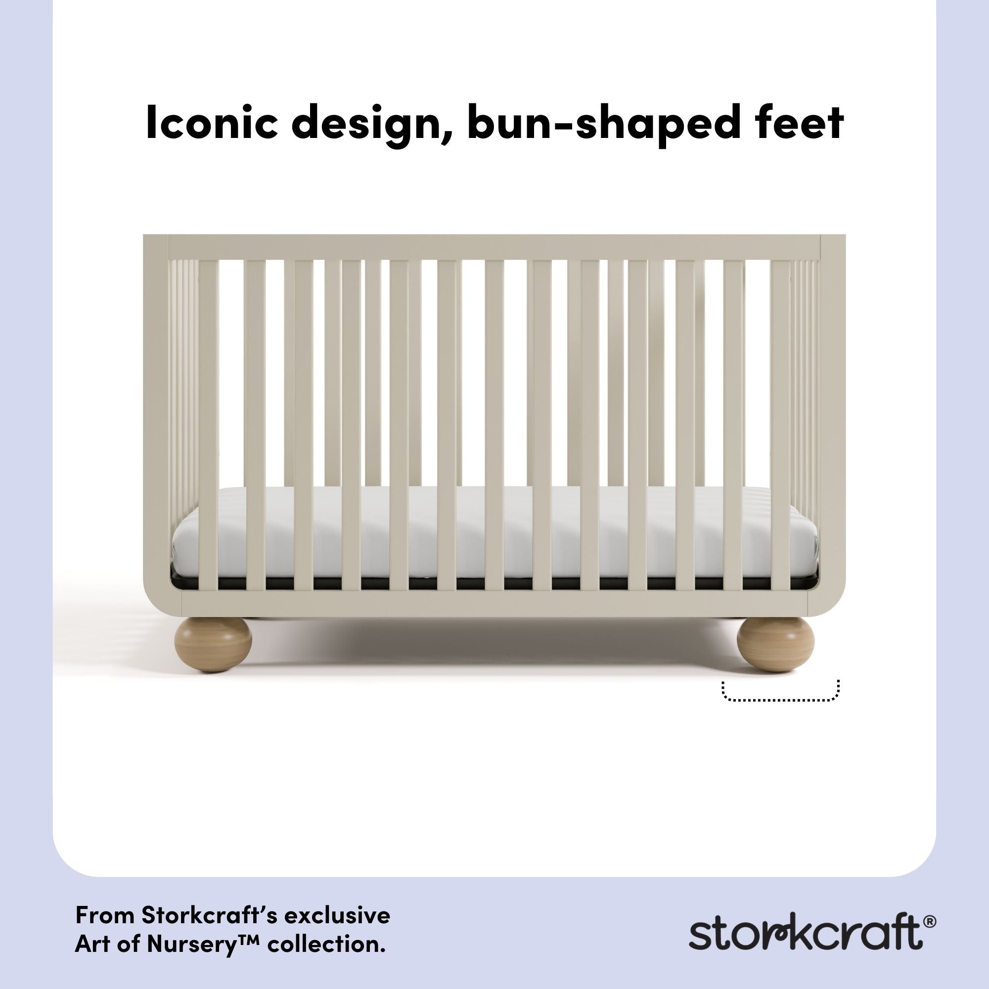 Amalfi frosted oat with driftwood crib style callout