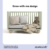 Amalfi sage with driftwood crib daybed callout