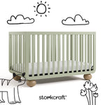 Amalfi sage with driftwood crib with black doodles overlaid on image